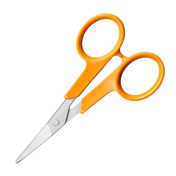 Fiskars Classic broderisaks 10 cm buet oransje