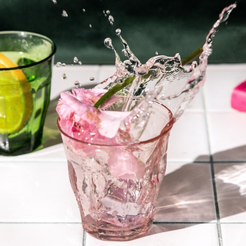 Duralex Picardie vannglass 25 cl 4 stk rosa