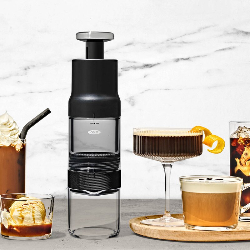 Oxo Brew Rapid Brewer bærbar espressokmaskin svart