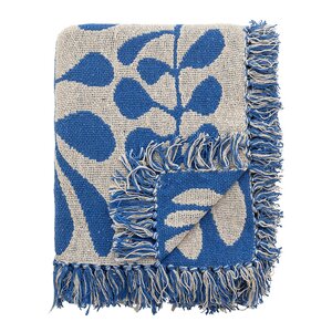 Bloomingville Pledd Nevine 160x130 cm blå