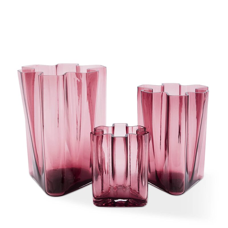 Pols Potten Hanari vase S 22 cm mørk lilla