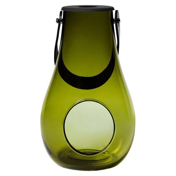 Holmegaard Design With Light hurricane lanterne 25 cm olivengrønn