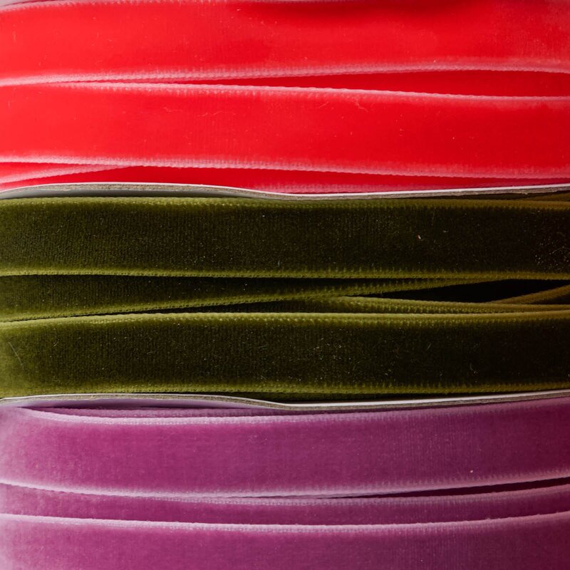 House Doctor Velvet bånd 5 stk blå korall