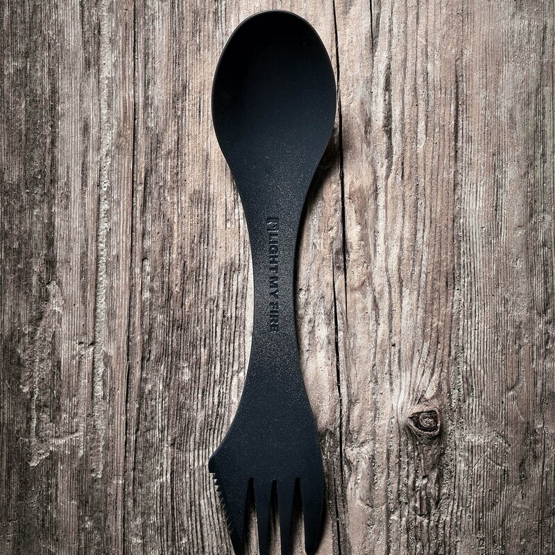 Light My Fire Swedish Spork Medium turbestikk 20 cm 2 stk rustyorange/slatyblack