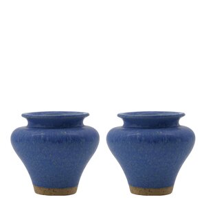 House Doctor Kolo vase 8,5x9,5 cm 2 stk blå