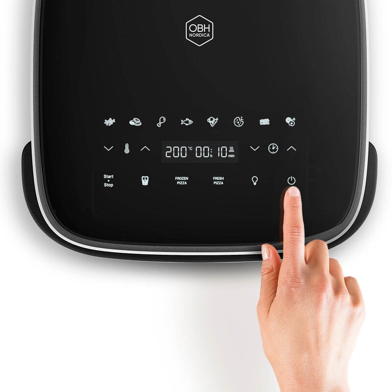 OBH Nordica Easy Fry XL Surface airfryer 31x31x19 cm svart