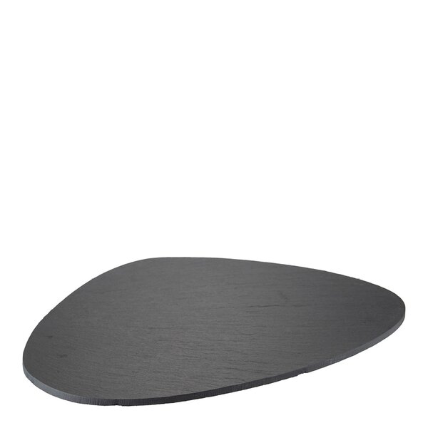 Modern House – Slate serveringsfat 30×25 cm oval svart