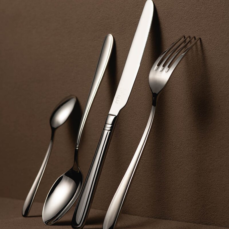 Modern House Lilje bestikksett 48 deler polert stål