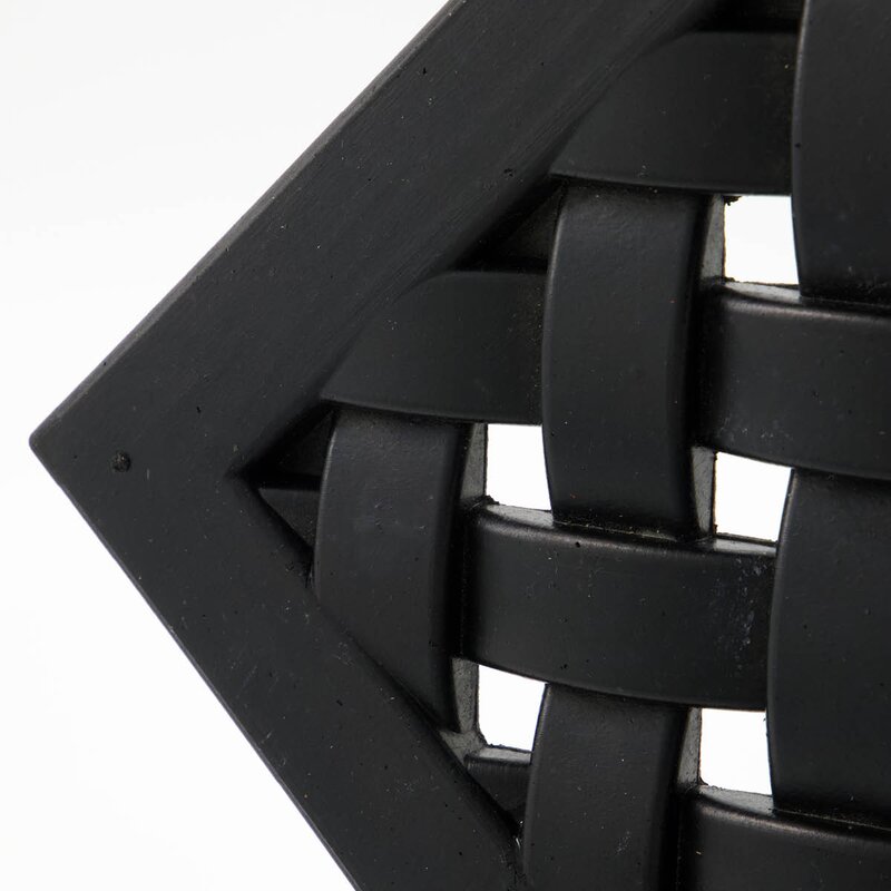 House Doctor Braid dørmatte flettet 60x40 cm svart