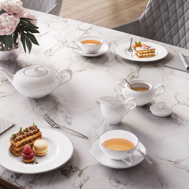 Villeroy & Boch Anmut sukkerskål 29 cl hvit