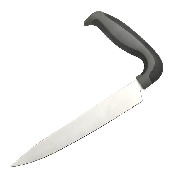 Aanonsen Kjøkkenkniv ergonomisk 27 cm svart/stål