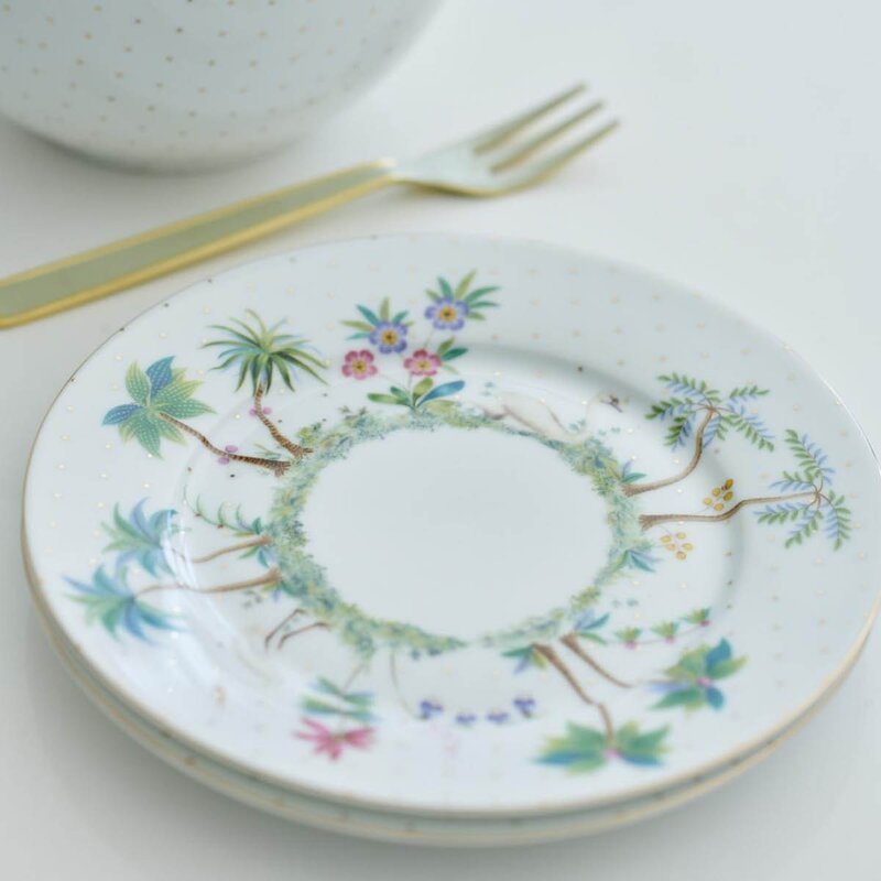 Pip Studio Jolie Dots tallerken 17 cm gull 