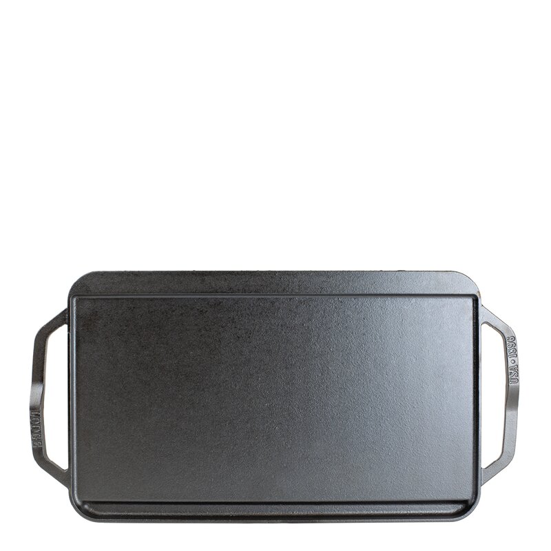 Lodge Cast Iron Chef Collection tosidig støpejernsplate 25x50 cm 