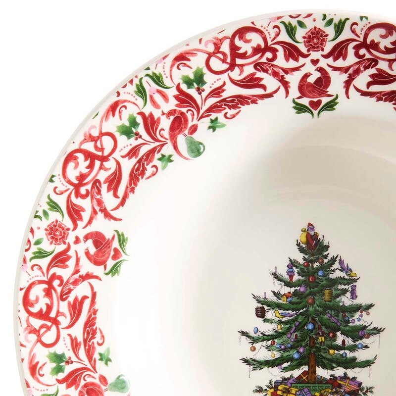 Spode Christmas Tree Yuletide dyp tallerken 23 cm