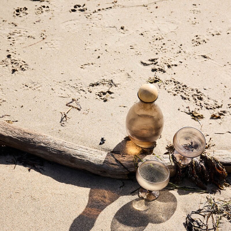 Sagaform Billi champagneglass 40 cl 4 stk brun