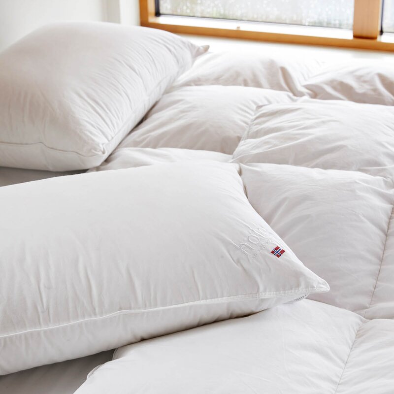 Høie Saga dunpute høy 50x70 cm hvit