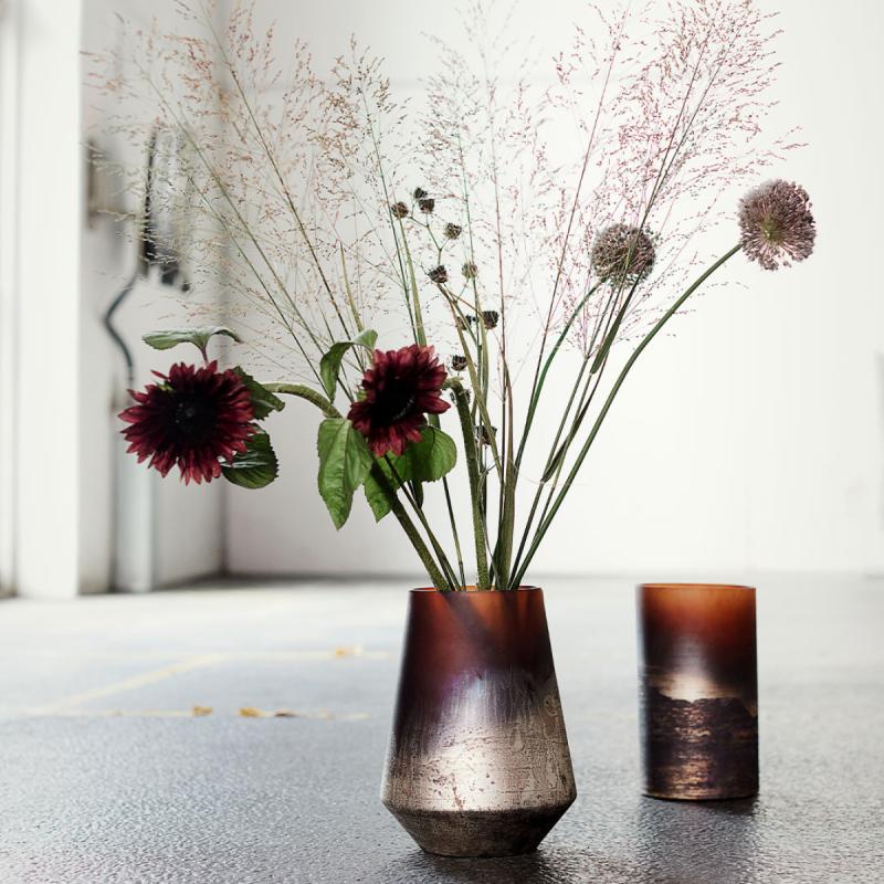 Muubs Lana vase 25 cm brun/gull