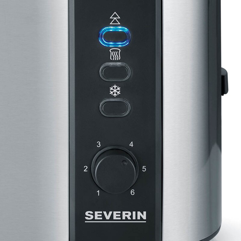 Severin Brødrister AT2589 2 skiver 800W børstet stål