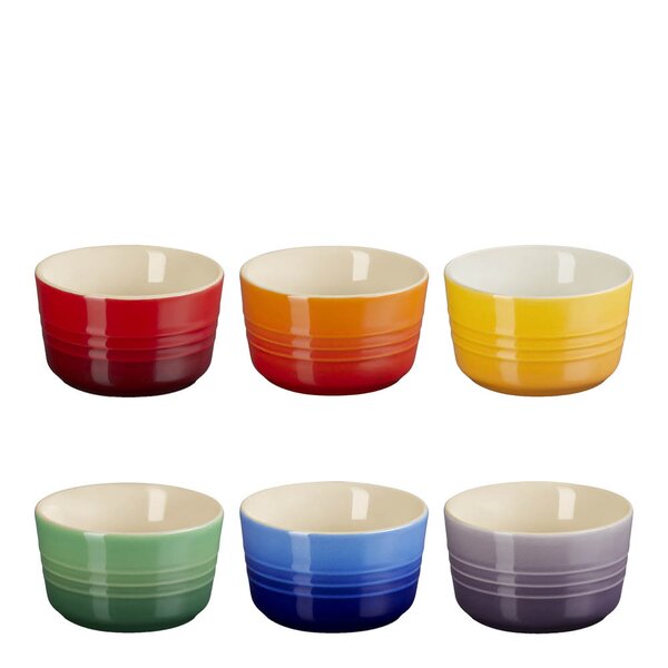 Le Creuset Rainbow ramekin mini 20 cl 6 stk 