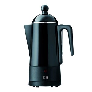 C3 Perkolator design 6 kopper 27 cm svart stål