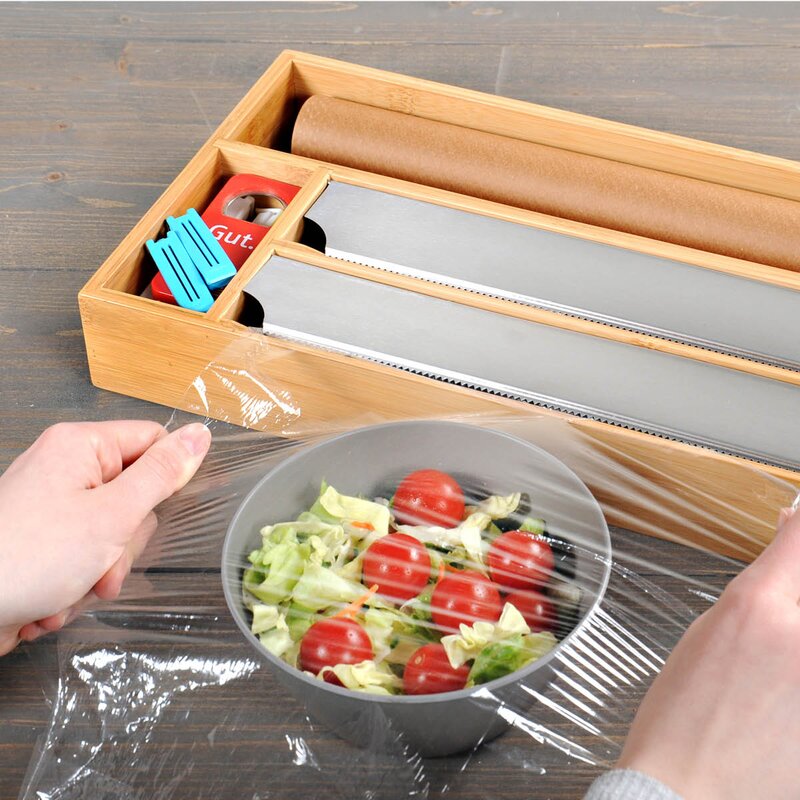 Kesper Foliedispenser 42x19x5,4 cm bambus
