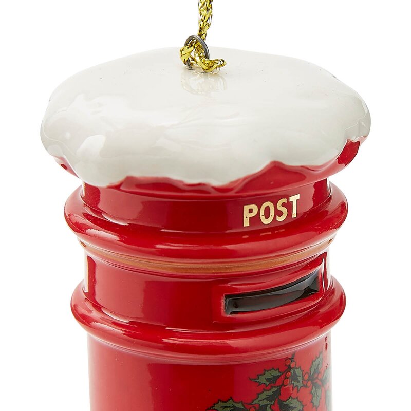 Spode Christmas Tree juletrepynt postkasse