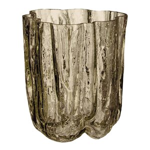 Kosta Boda, crackle vase 12,1 cm taupe
