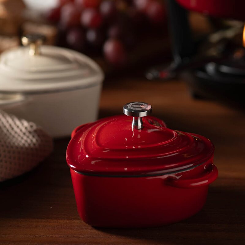 Anders Petter Stenfors minigryte 22 cl hjerte rød