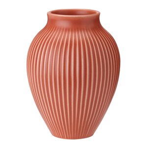 Knabstrup Keramik Ripple vase 27 cm korall