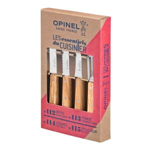 Opinel Essentials knivsett 4 deler olive