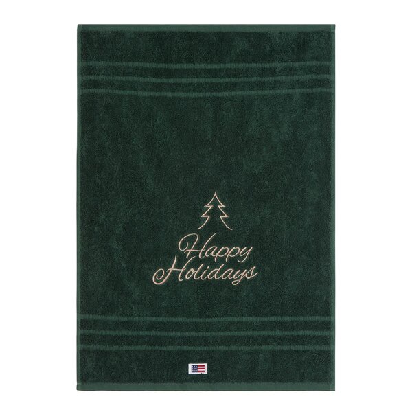 Lexington Original håndkle Happy Holidays 50x70 cm juniper