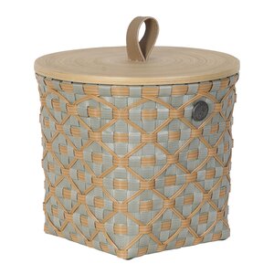 Handed By Ivy & Rose liten kurv m/lokk 20x19 cm matcha green