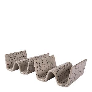 Sagaform Ditte tacostativ 11,5 cm 2 stk grå/svart