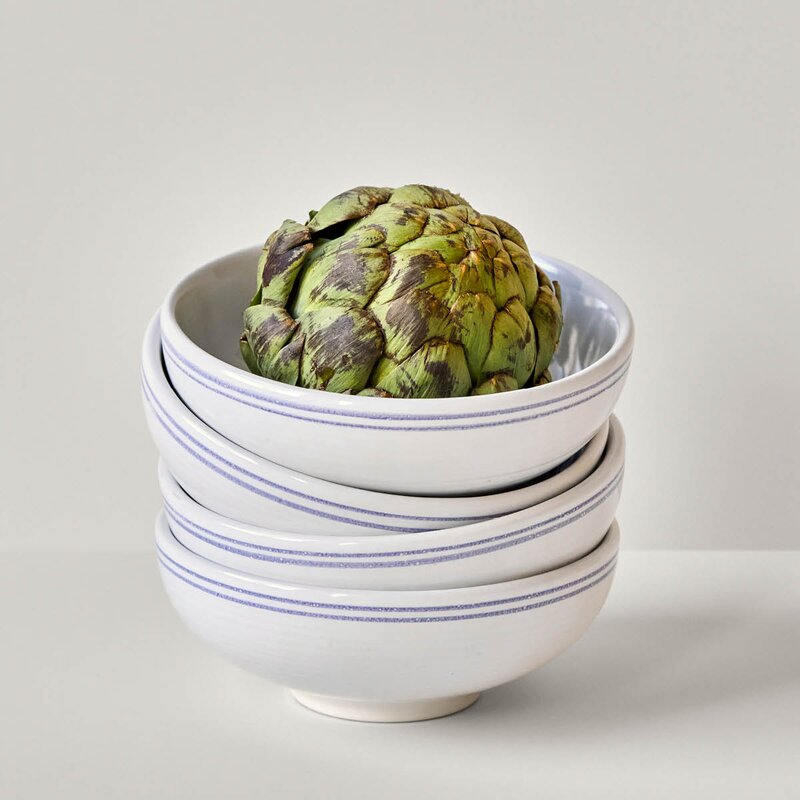 Nicolas Vahé Bistro skål 15,5 cm 2 stk blå/hvit