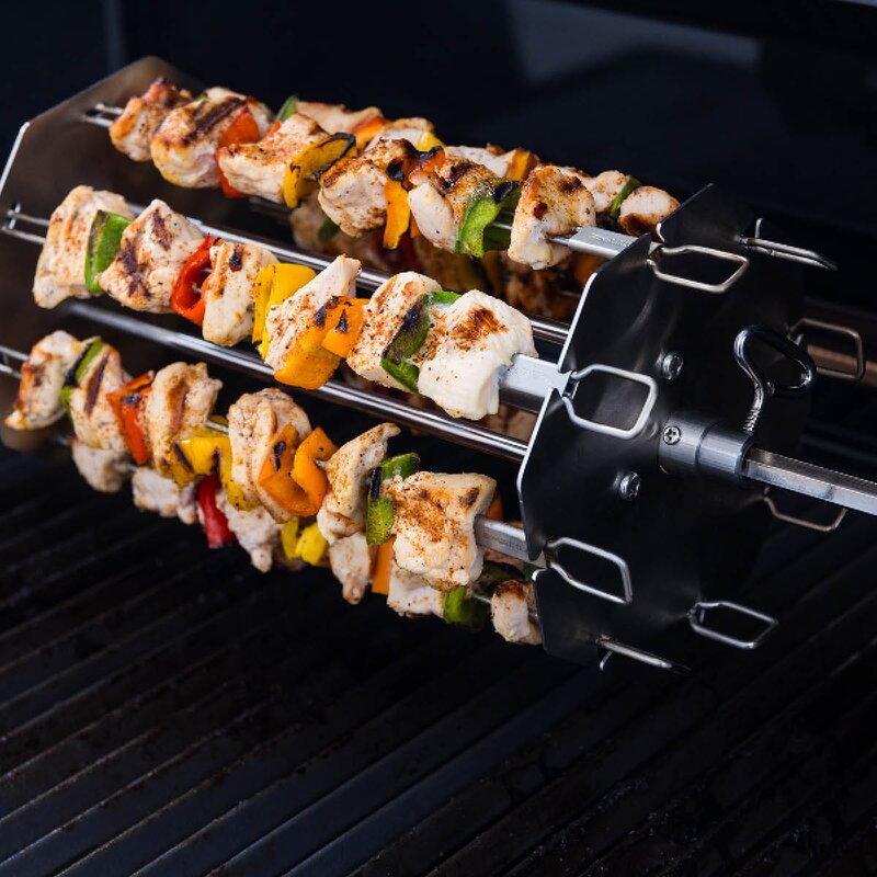 Broil King Grillspydholder rotisseri 31x18 cm rustfritt stål