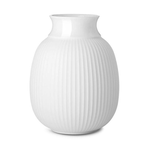 Lyngby Porcelæn Curve vase 17,5 cm hvit