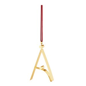 Georg Jensen Ornament pyntebokstav A gull