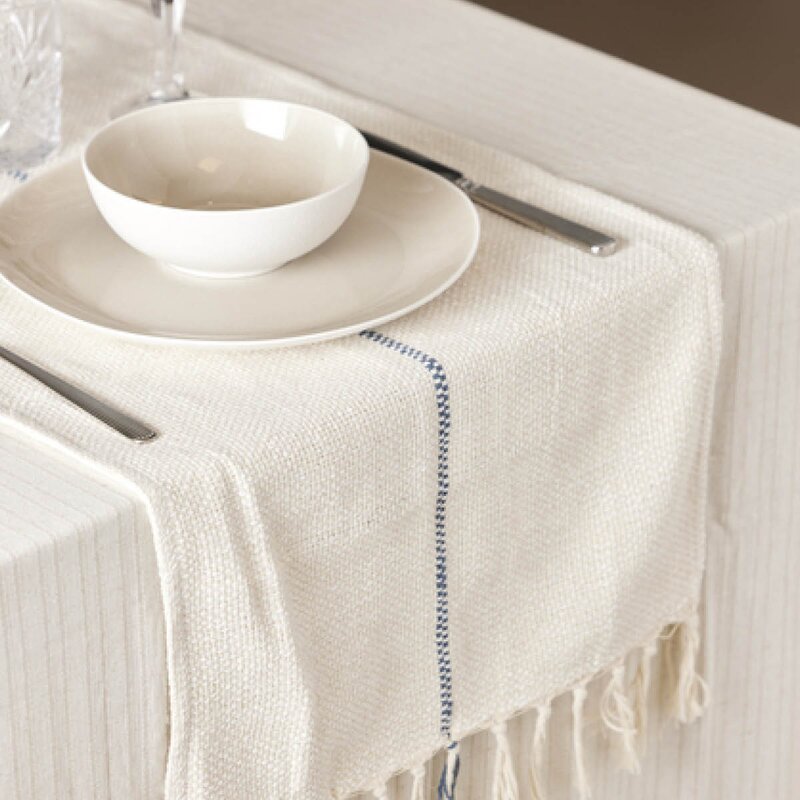 Holmen Amala løper 40x140 cm offwhite/blå