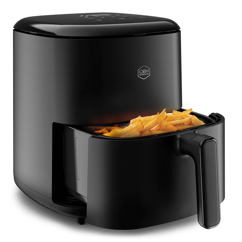 OBH Nordica Easy Fry Max airfryier med digitalt display 5 L svart