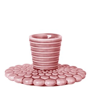 Dottir Pipanella lysestake 4,5 cm bubble lines dusty rose