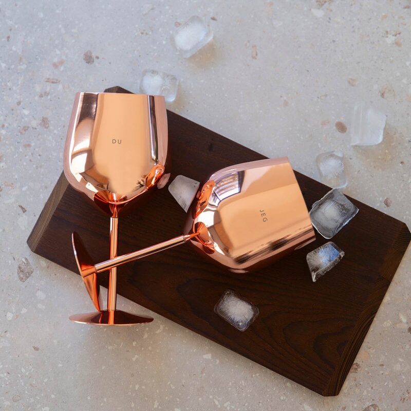 Pictureit Vinglass Du & Jeg 45 cl 2 stk roségull