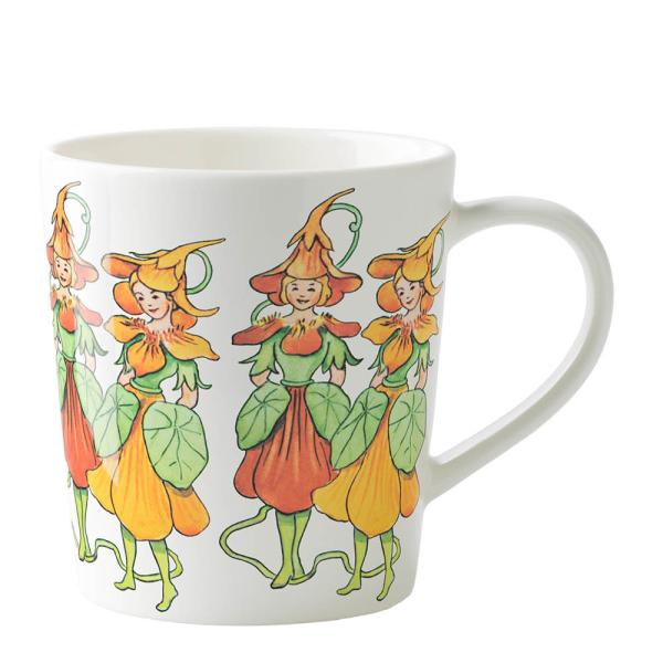 Design House Stockholm Elsa Beskow nasturtium krus med håndtak 40 cl hvit