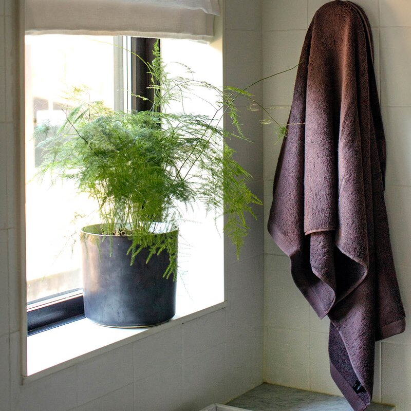 Himla Maxime håndkle frotté 100x150 cm maroon