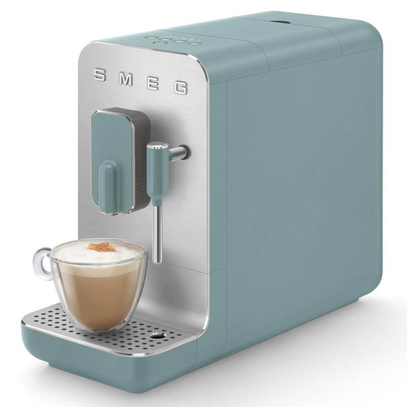 SMEG Kaffemaskin BCC12 1,4L m/melkeskummer smaragdgrønn