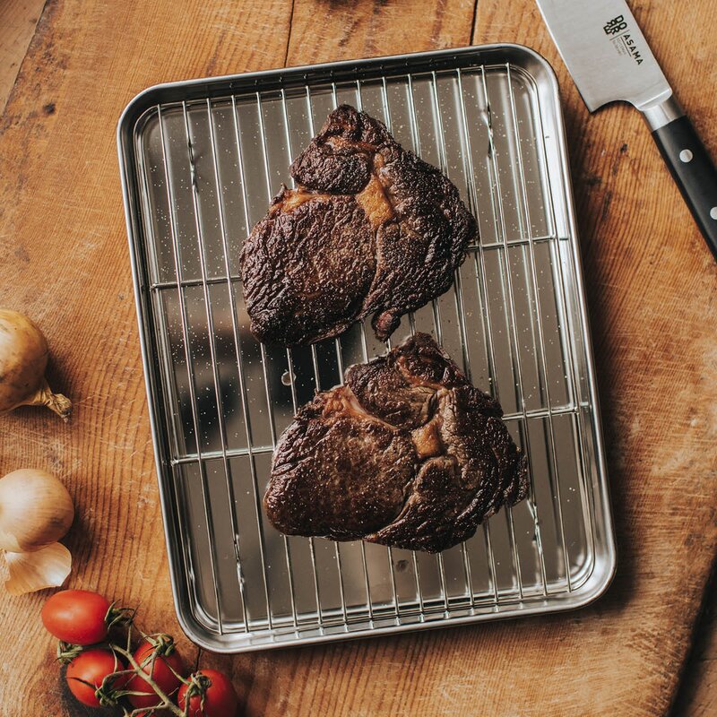 Dorre Gili gastrobrett med rist 31,5x24,5 cm