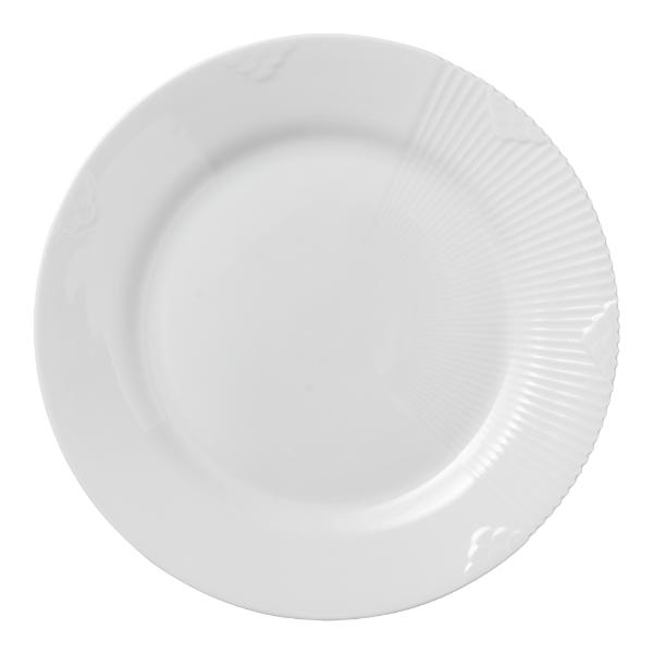 Royal Copenhagen White elements tallerken flat 22 cm
