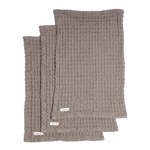 The Organic Company Big Waffle vaskeklut 25x40 cm 3 stk clay