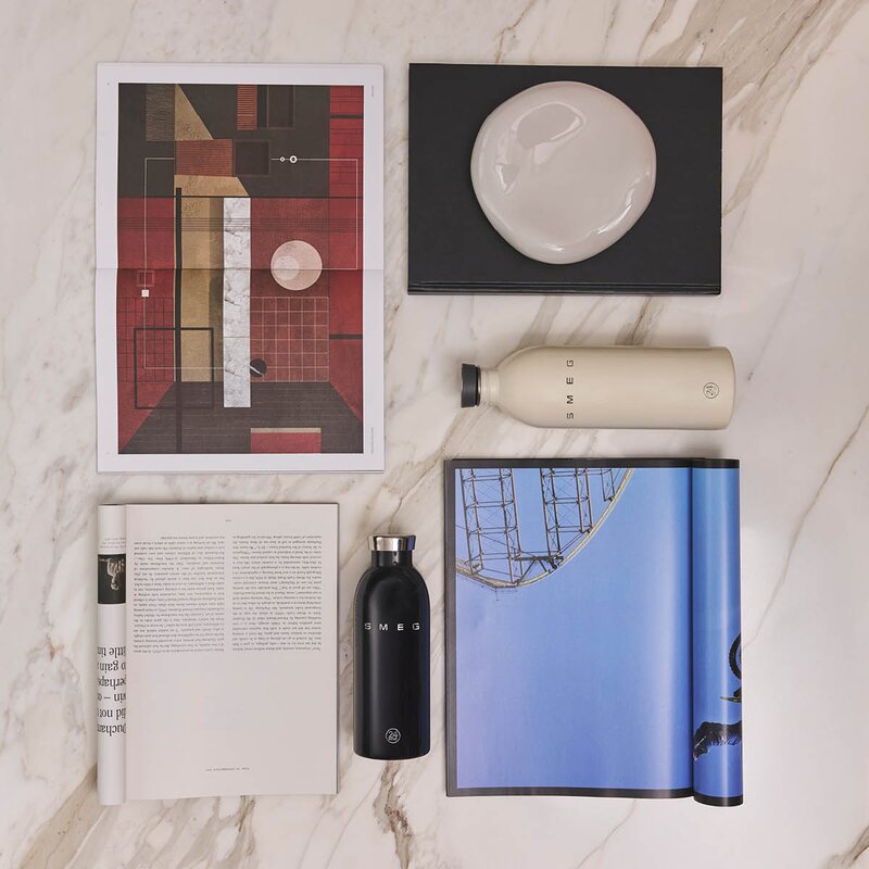 SMEG Drikkeflaske WBF02 1L krem