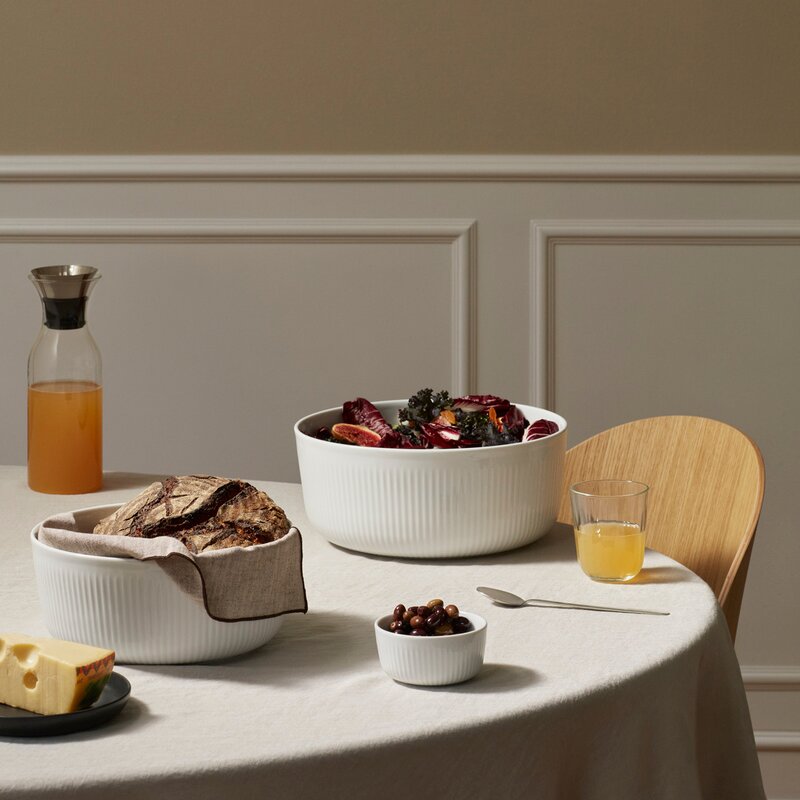 Eva Trio Legio Nova skålsett sylinder 3 stk 1L, 2,1L 3,75L hvit