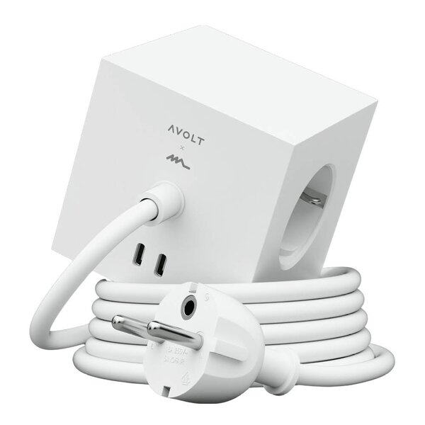 Avolt Square 1 USB-C kabel 3 m Opal White